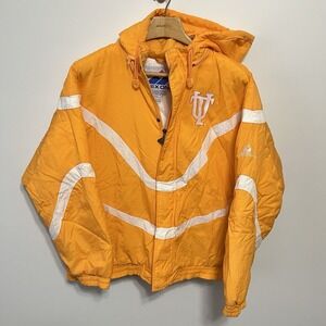 Vintage Tennessee Volunteers Jacket 90s APEX Sz XL Football Puffer Vols Orange